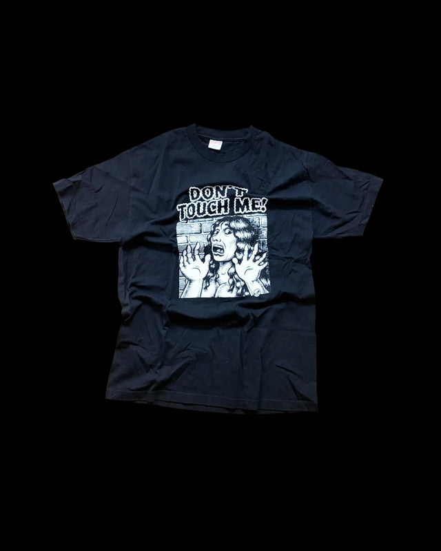Supreme black graphic tee featuring Robert Crumb artwork, 2007 collection, size L.