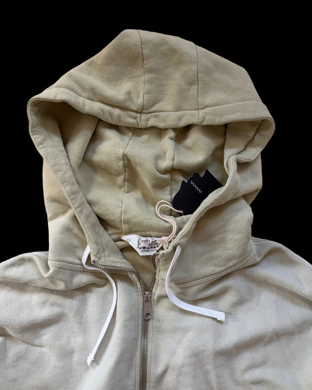Brain Dead green padded elbow hoodie logo pattern synthetic material