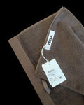 TEKLA brown towel 50x90cm soft material with logo detail
