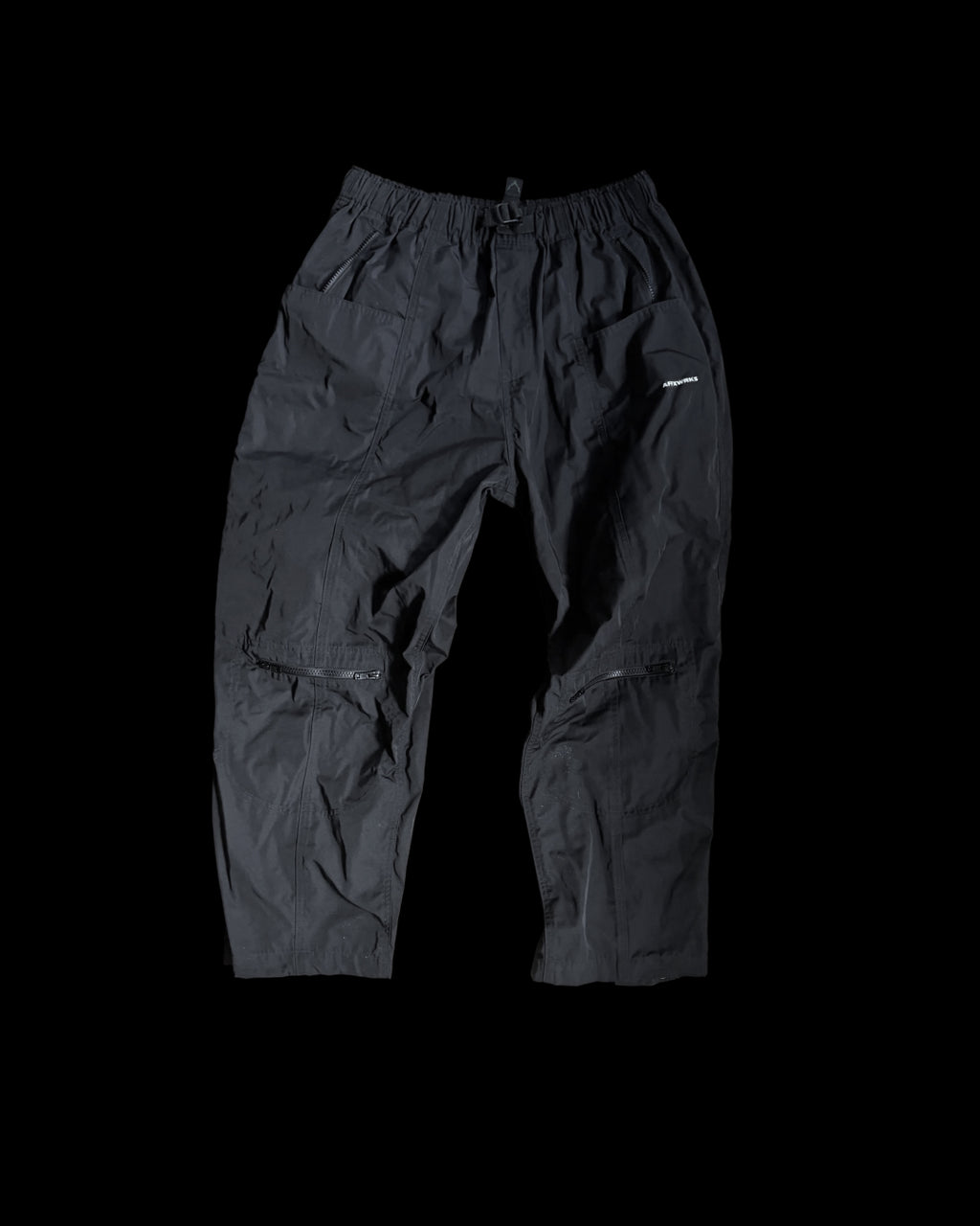 South 2 West 2 black activewear trousers, featuring logo details and premium material.
