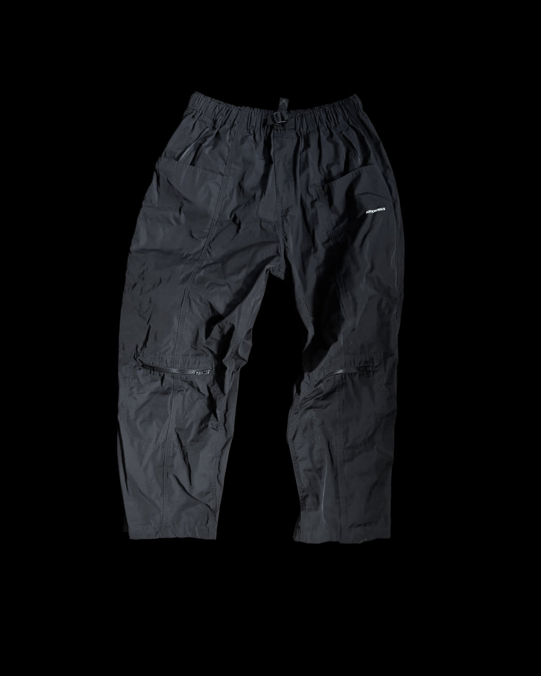 South 2 West 2 black activewear trousers, featuring logo details and premium material.